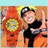 Relógio Digital Unissex Estilo Fã de Naruto Desenho Animado Para Estudantes À Prova d'Água Movimento Eletrônico Origem) Diâmetro do Mostrador de 37mm