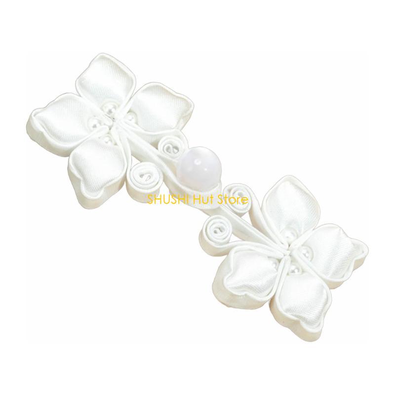 Cheongsam Buttons Cheongsam Cardigans Costume Outfit Sewing Chinese Closures Buttons Handmade Sewing Fasteners Closures D57B
