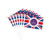 10pcs Queen Elizabeth II Platinums Jubilee Flags On Stick Queen Enthronement Union Jack Hand Held
