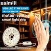 5V USB LED Listwa Świetlna z Czujnikiem Machnięcia Ręką Włącznik/Wyłącznik Ściemnialna 2835 Elastyczna Taśma Lampa do Podświetlenia TV Szafki Dekoracji Pokoju