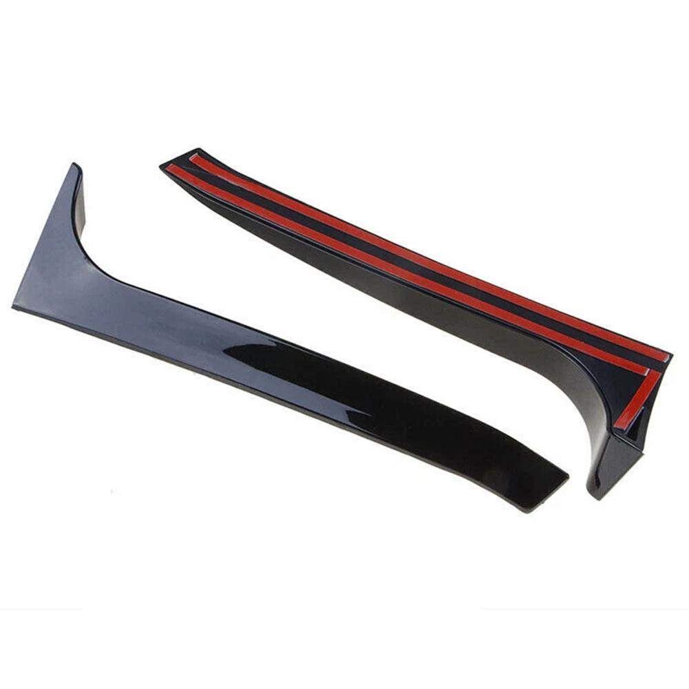 Rear Window Side Canard Spoiler Splitter Wing Black for Golf 6 MK6 GTI 20082013 High Reliability Plastic Material