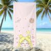 Sailor Moon Microfiber Beach Towel Quick-Drying Absorbent Cartoon Printed Swimming Bath Towel Seaside Portable