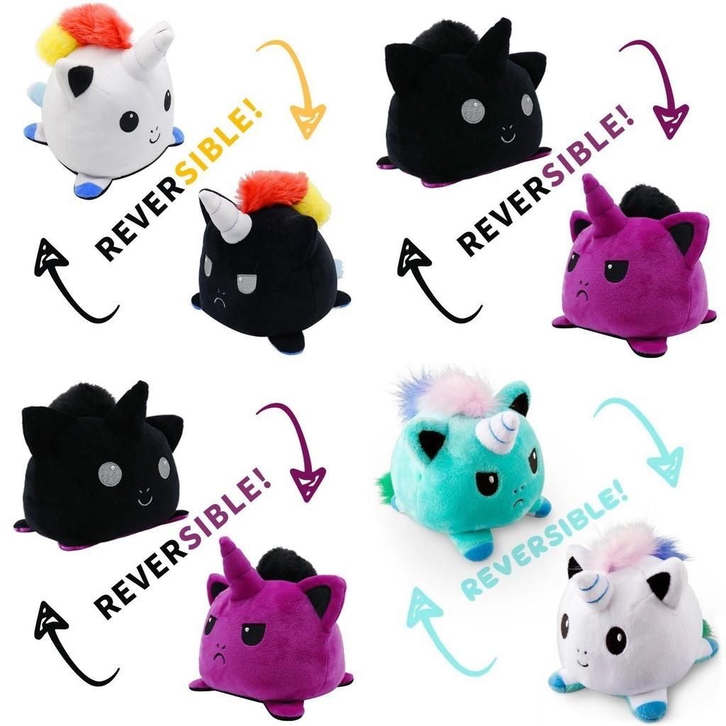Adorable Reversible Flip Unicorn Plush Stuffed Toy Soft Animal Ideal For Kids
