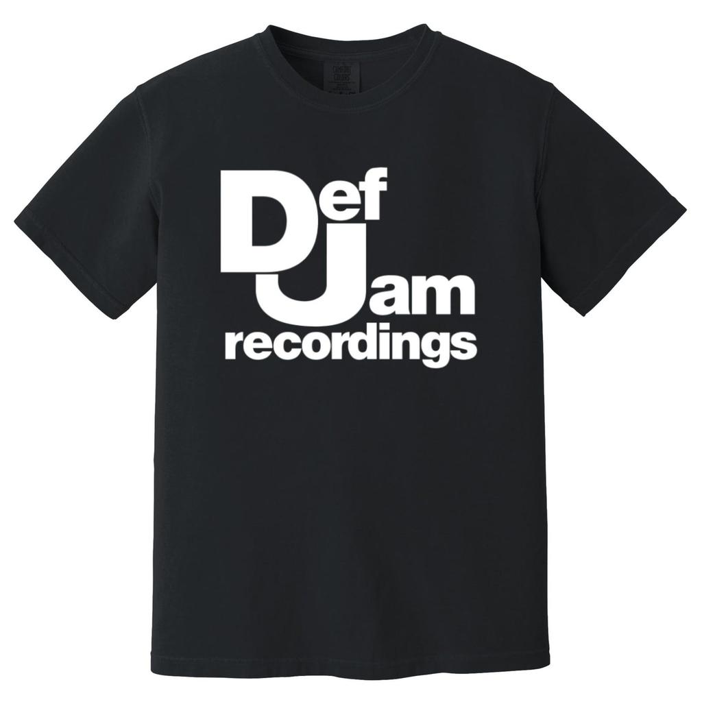 Def Jam Recordings Heavyweight T-Shirt - 80's 90s Classic Old School Hip Hop Record Label