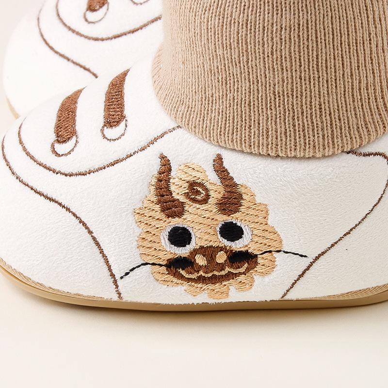 Soft Sole Baby Shoes, Spring & Autumn, 0-12 Months, Non-Slip Toddler Socks for Boys & Girls