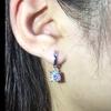 IOGOU D Moissanite 5mm Earrings 925 Silver Original Certified Moissanite Hoop Drop Dangle Earrings Huggie for Women