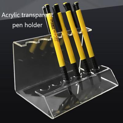 Acrylic Transparent Pen Holder Display Stand Multifunctional Pen Display Stand 6/12-Slots Eyebrow Pen Stand Makeup Brush Rack