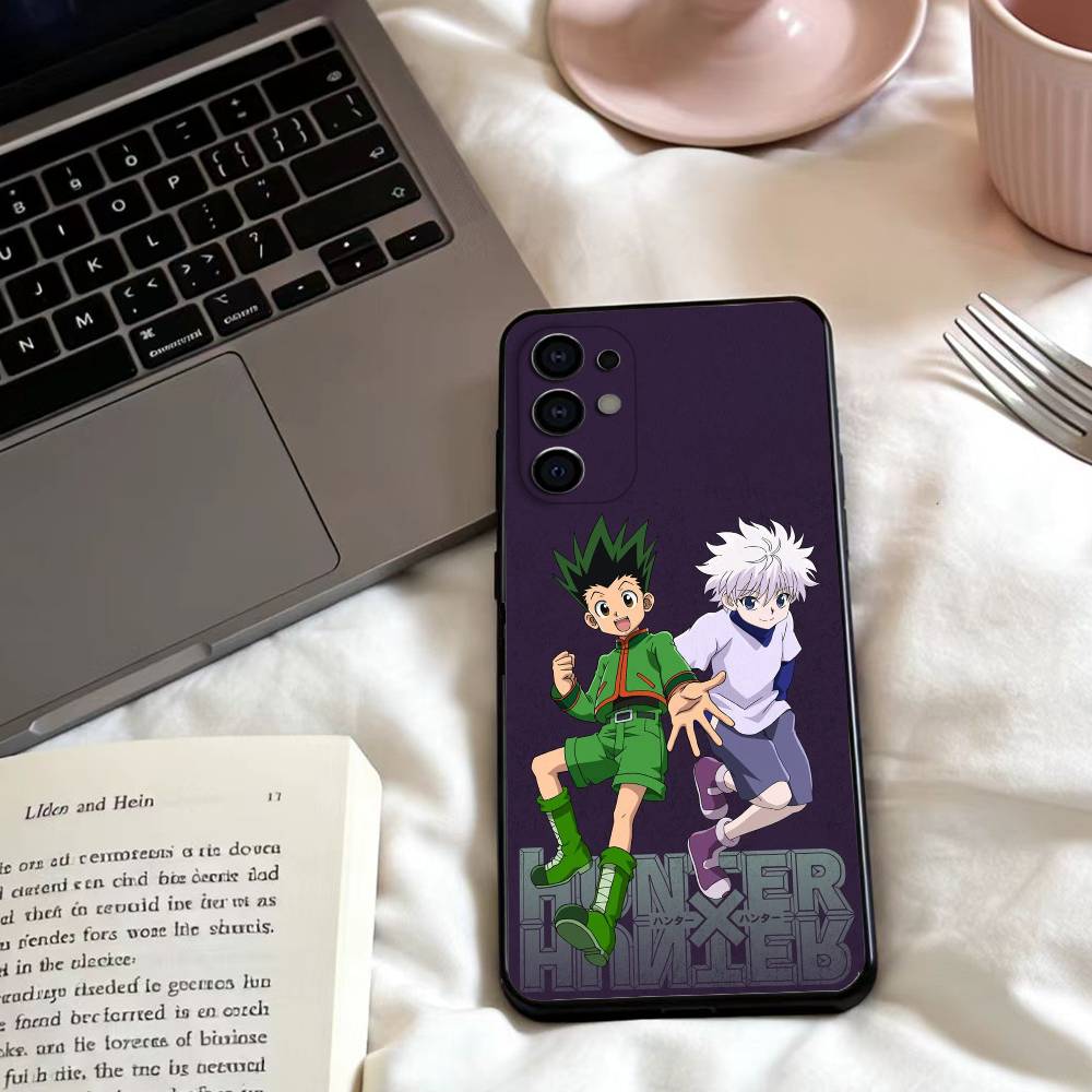 HEISS Anime H-Hunter x Hunter Handyhülle Für Samsung S25,24,23,22,30,21,10,9,Ultra,Plus,Lite,FE,4,5 G Weiche Schwarze Hülle