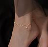 Women's Gold Ball Anklet Chain Bracelet for Everyday Wear