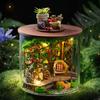 Dream Bottle Model Kit DIY Mini Doll House Handmade 3D Puzzle Assembly Toy Home Creative Room Bedroom Decoration with Furniture