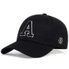 Unisex Simple Letter A Embroidery Baseball Caps Spring And Autumn Outdoor Adjustable Casual Hat Sunscreen Hat