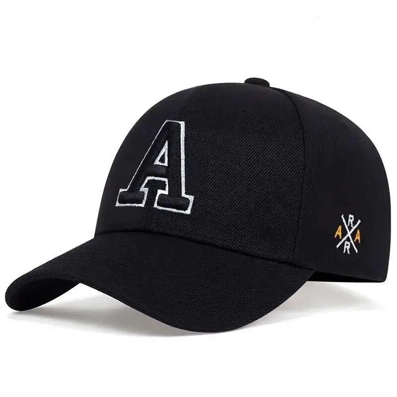 Unisex Simple Letter A Embroidery Baseball Caps Spring And Autumn Outdoor Adjustable Casual Hat Sunscreen Hat