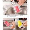 2pcs Kitchen Household Cleaning Sponge Brush for Wineglass Bottle Coffe Tea Glass Cup Color Random Mug Handle Tools Accessories