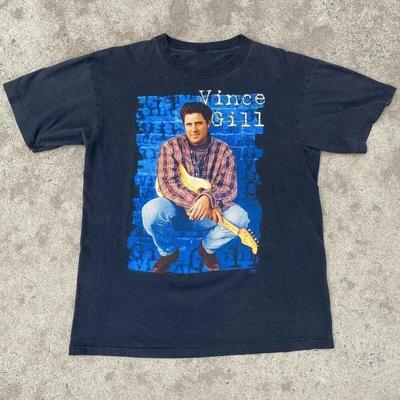 1995 Music Guitar Vince Gill Shirt Black Unisex S-5XL CS012 Unisex T-Shirt