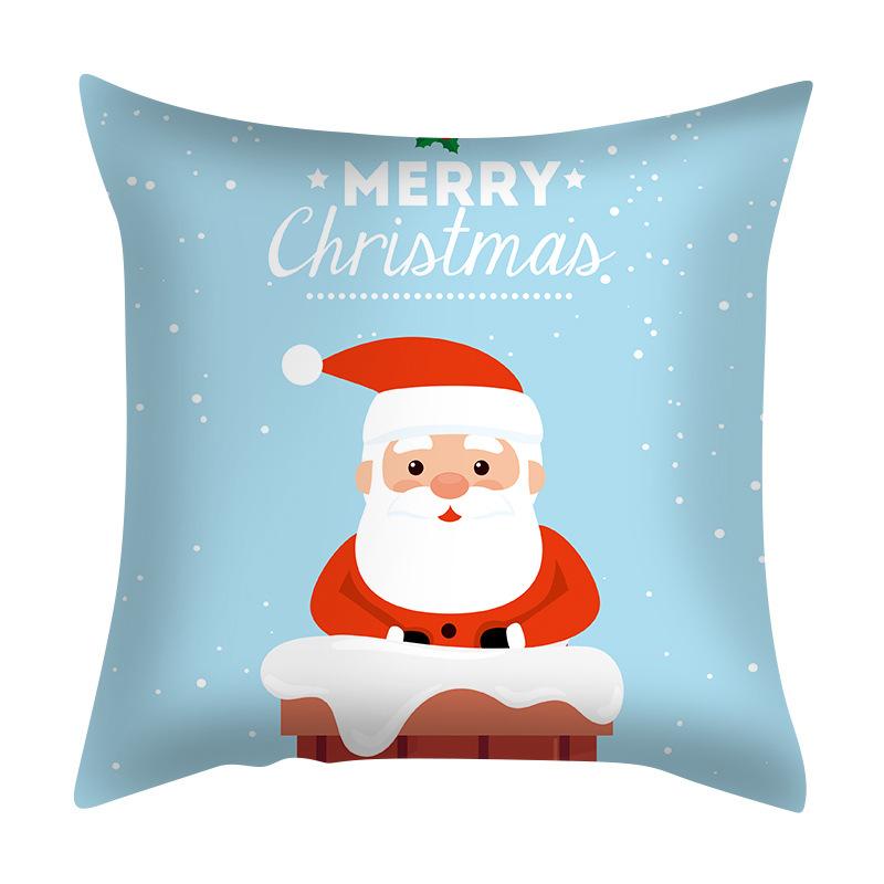 Santa Claus Pillowcase Nordic Exclusive for Amazon Living Room Bedroom Cushion Pillow Can Be Customized