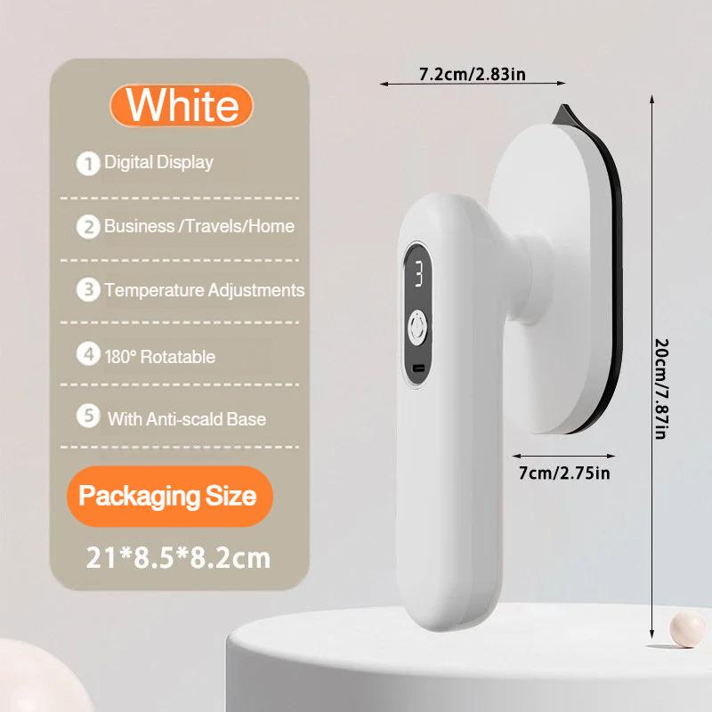 

Handheld Cordless Electric Iron Portable Non-steam Type Works with Water Spraying Remove Clothes Wrinkles for Travel Home Use Wireless белый