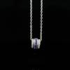 Korean Minimalist Colored Diamond Necklace: Trendy, Elegant, and Versatile Collarbone Accessory