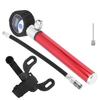Tragbare Fahrradluftpumpe Manuelle Reifenpumpe 120PSI Hochdruck LCD Digitalanzeige Rot