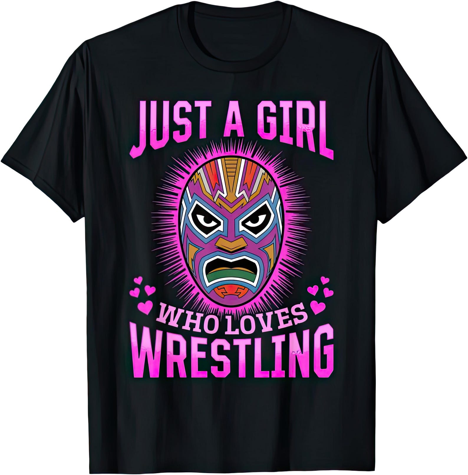 Just A Girl Who Loves Wrestling T shirt 4XL