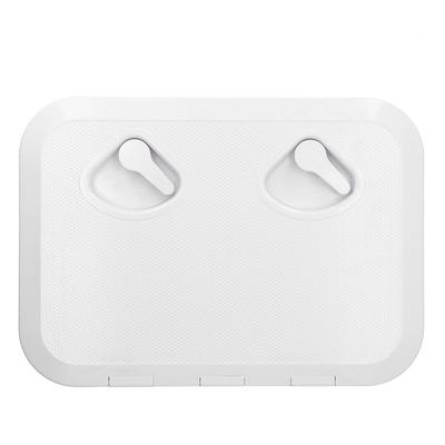 Deck Access Hatch Inspection Cover UVResistant with Lock for Marine Boat 1714x1238in(White )