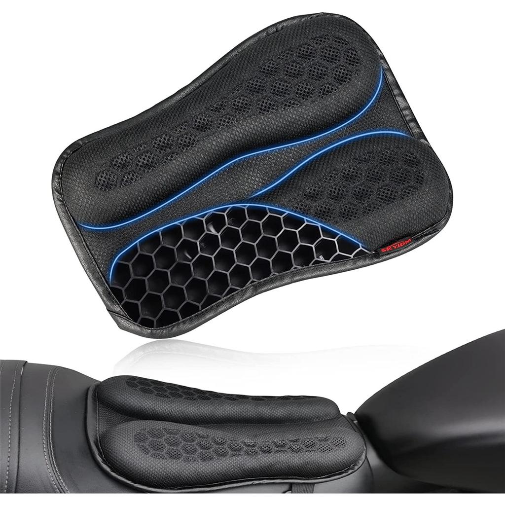 Foldable Motorcycle Gel Seat Cushion 3D Honeycomb Structure Shock Breathable Motorcycle Gel Seat Pad Gel Cushion For Seat