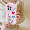 Plush Multicolored Love Mobile Phone Case for Apple 17PROMAX Lens Holder 15 Autumn and Winter 14 Fluffy 11