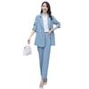 Plus Size Women's 2026 Korean Style Spring/Autumn Casual Suit Set: Fashionable, Professional, Loose Fit