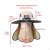 Outdoor Solar Fan Hat Fisherman Lightweight Adjustable Cooling Sun Protection Fishing