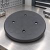 Round Bar Stool Replacement Seat Sponge Filled with Mounting Holes Black Anti Seating