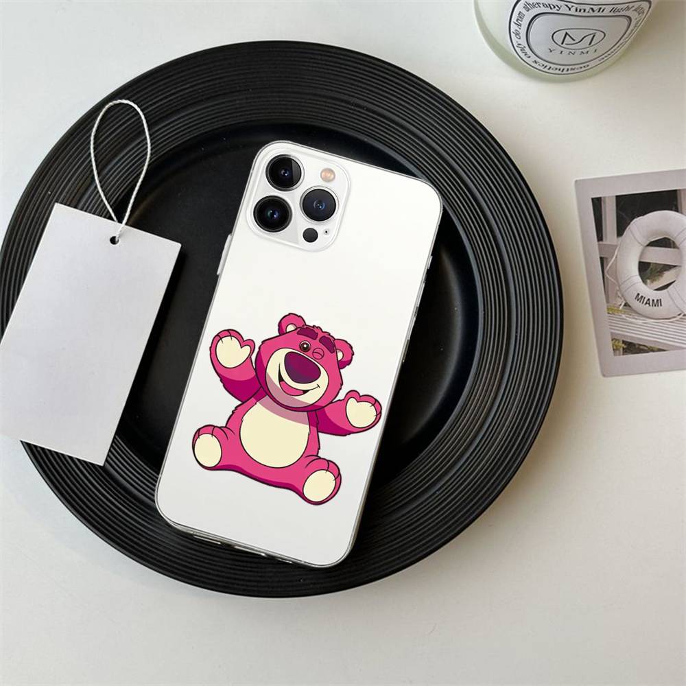 Cute L-Lotso Phone Case For IPhone 17/16/15/11/13/14 Pro Max Plus/X/Xr/Xs Max/12mini Air Transparent Clear