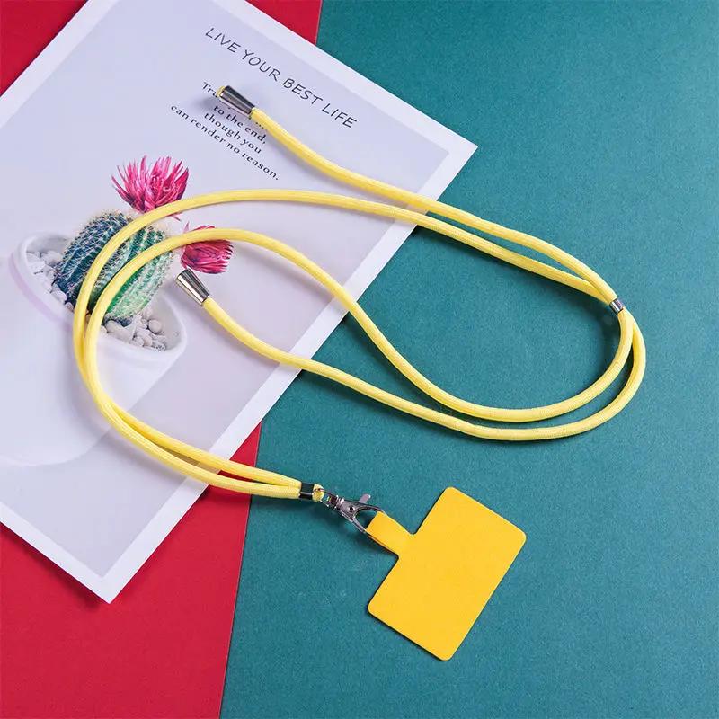Adjustable Phone Lanyard Detachable Neck Cord For Mobile Key Lanyard Colorful Neck Strap Universal Pendant With Card Accessories