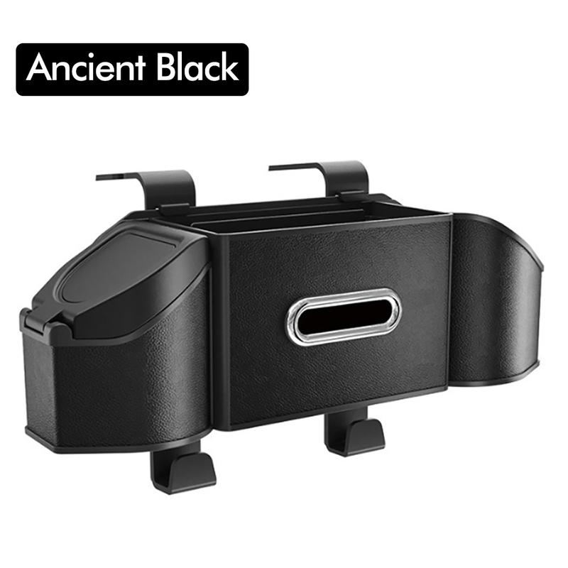 Universal Car Seat Back Storage Box Multi-Functional Vehicle Mounted Tissue Box Rear Seat Storage Cup Holder Hook Car Accessorie