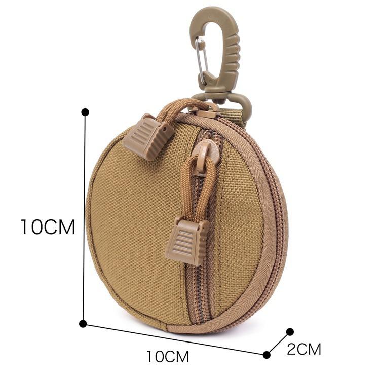 Outdoor Hiking Hunting Accessories Waist Bag Mini EDC Tool Pouch Keychain Zipper Holder Earphone Key Wallet Coin Purses