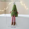 Cute Plush Christmas Tree Figurine Pendant with Stars & Striped Socks Pink,White Green Fabric Holiday Decor for Home Living Room