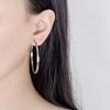 Personalized Trendy Fashionable Square & Round Big Hoop Earrings for Women