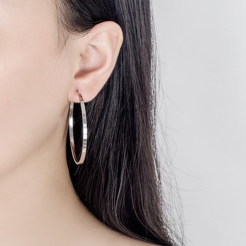 Personalized Trendy Fashionable Square & Round Big Hoop Earrings for Women
