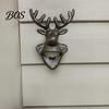 Heavy Duty Cast Iron Opener Elk Cow Head Bottle Opener, Wall Mounted Beer Cap Remover, Rustic for Home Bar, Industrial Decor Animal Shape