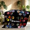Custom Name Personalized basketball Print Blanket, Home Decor, Bedroom, Sofa, Camping, Couch, Gifts for Birthday Christmas
