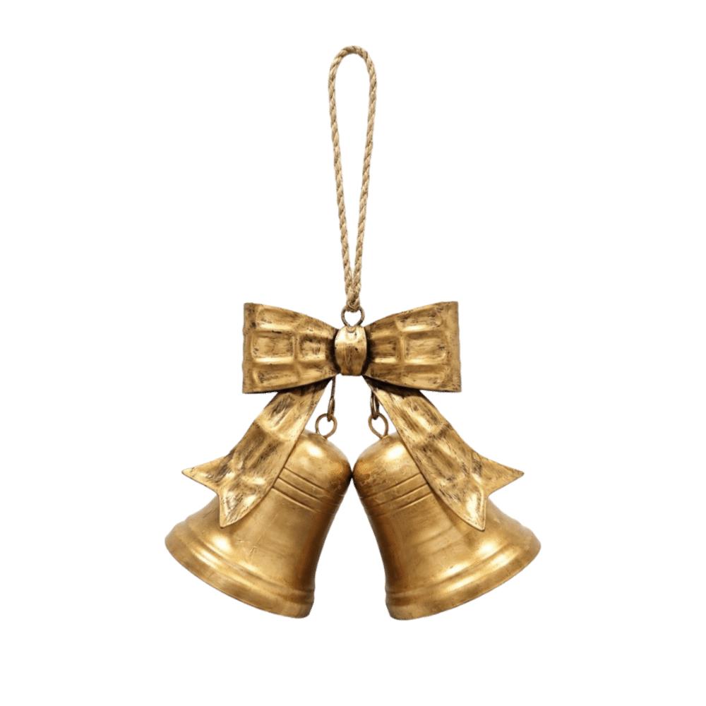Heimdeko Weihnachtsglocke Dekoration Schleife Glocke Hängende Ornamente Vintage Glocke Anhänger Wand