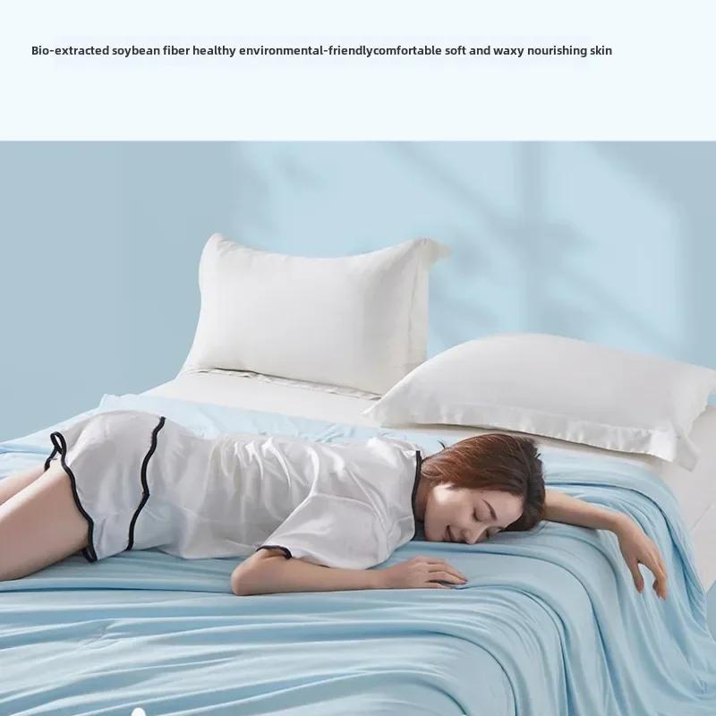 1pcAdvanced cooling sensation, machine washable water, antibacterial air conditioning, thin blankets, single and double blankets