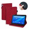 Suitable for Lenovo Tab 10.1-inch 2026 tablet, calf pattern embossed card holder, leather case M10 3rd generation