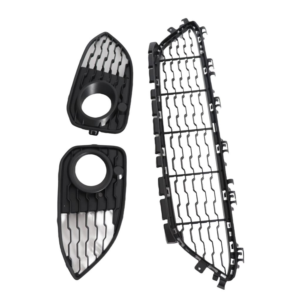 Kit de Parrilla Inferior del Parachoques Delantero y Cubiertas de Luces Antiniebla 51118060284 para Serie 1 F20 F21 LCI M Sports 2015 2019