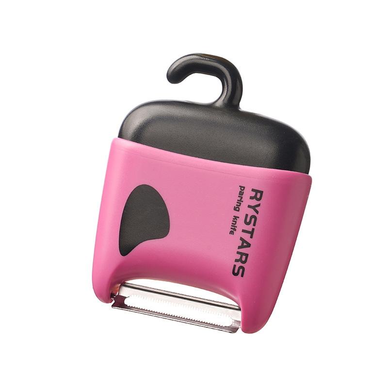 

Vegetable Peeling Tool Multifunctional Non Slip Handle Scraper Vegetables Kitchen Peeler With Brush For Cucumber Carrot Pear рожевий червоний колір