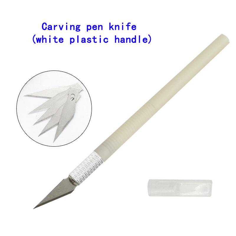 1 Set Scalpel Knife Carving DIY Non Slip Carving Crafts Ceramic Paper Cutting Sculpting Mobile Phone DIY Repair Hand Woodworking