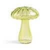 Mushroom Shape Vase Cute Decorative Glass Mushroom Hydroponic Flower Vase for Home Living Room Decoration