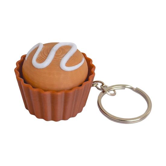 Schlüsselanhänger Anhänger Langsam Rückfedernd Simulierte Dessert-Optik 3D-Druck Textur Fingerspitzen-Spielzeug Realistischer Lebensmittel-Schlüsselanhänger