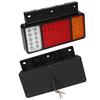 12v 2pcs Rear Lights For Isuzu Elf Truck Npr / Nkr / Nhr / Nlr Car 3 Color Truck Trailer Lights LED Rear Turn Brake Signal Light