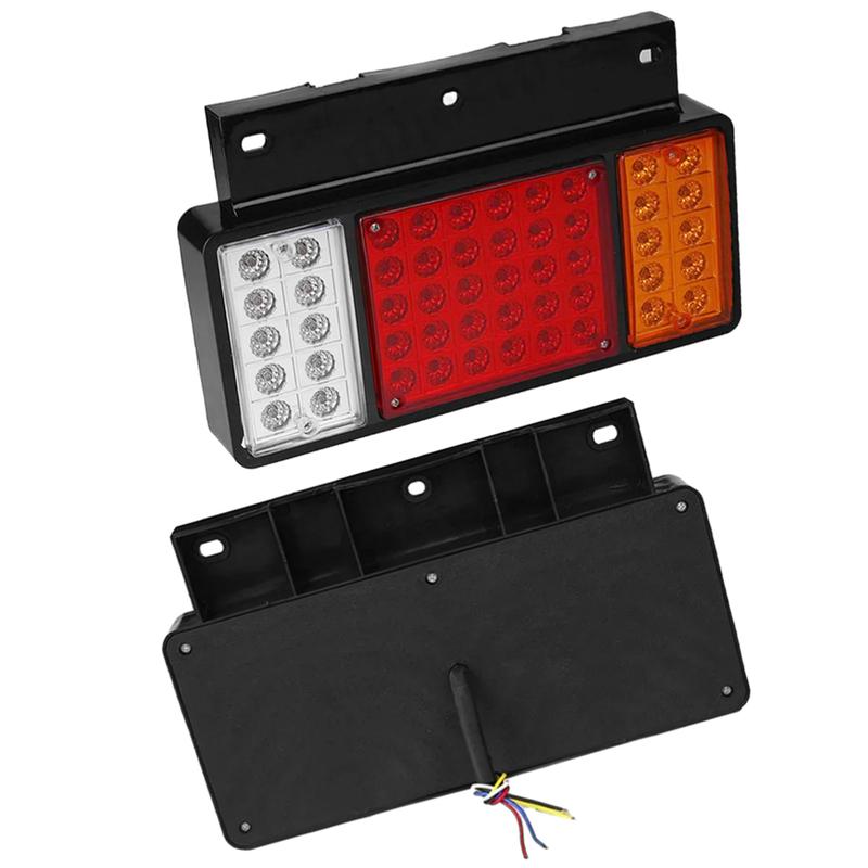 12v 2pcs Rear Lights For Isuzu Elf Truck Npr / Nkr / Nhr / Nlr Car 3 Color Truck Trailer Lights LED Rear Turn Brake Signal Light