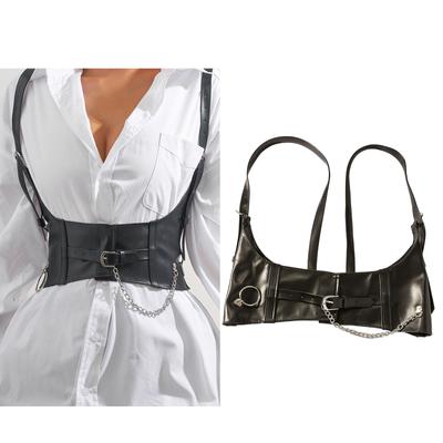 Underbust Harness Strap Waist Belt for Women Cool Suspenders Lingerie Belt Adjustable Body Corset Belt for Night Club
