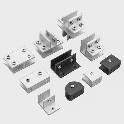 Cleme pentru rafturi Suport raft Clip Suport panou Clemă de sticlă Finisaj nichel Pentru 6-12 mm